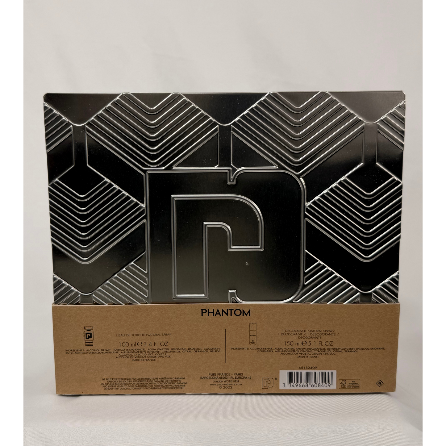 Paco Rabanne Phantom Gift Set for Men 100ml & 150ml