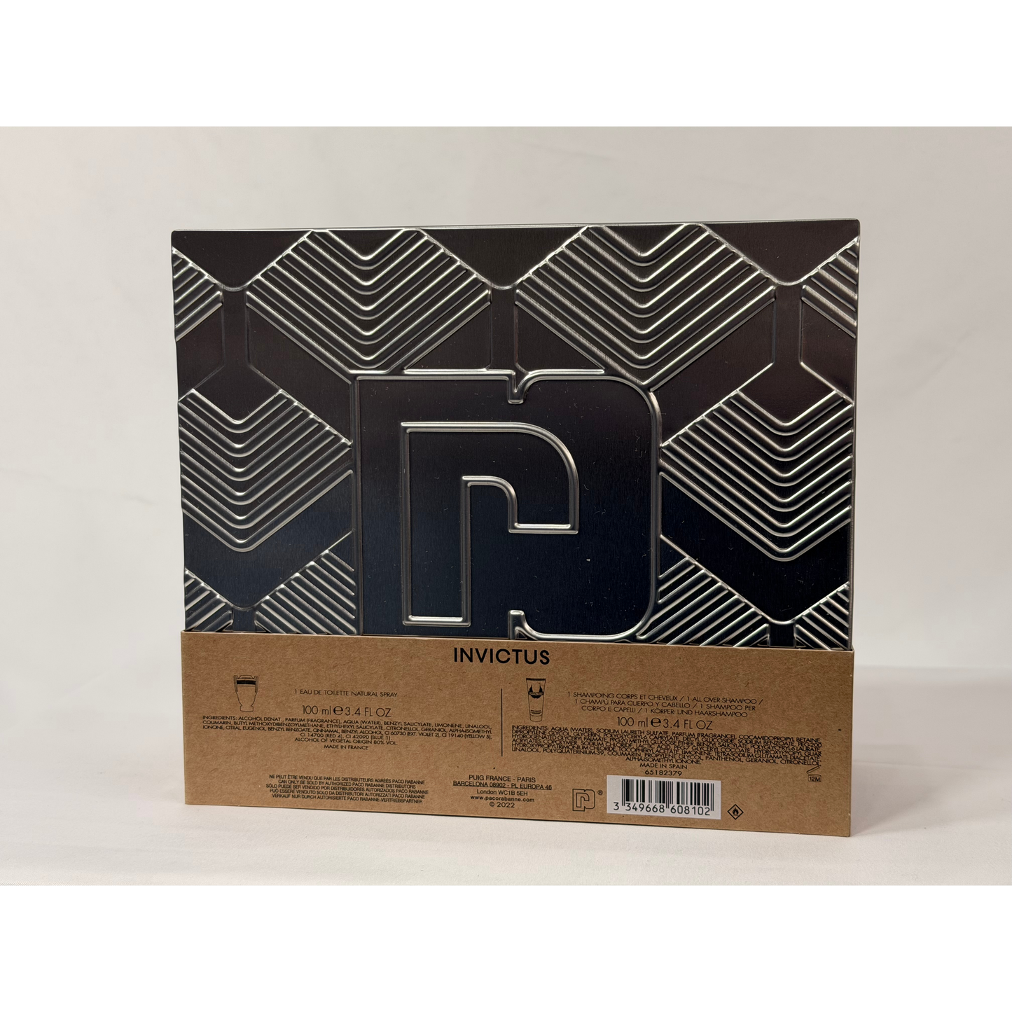 Paco Rabanne Invictus Gift Set for Men 100ml