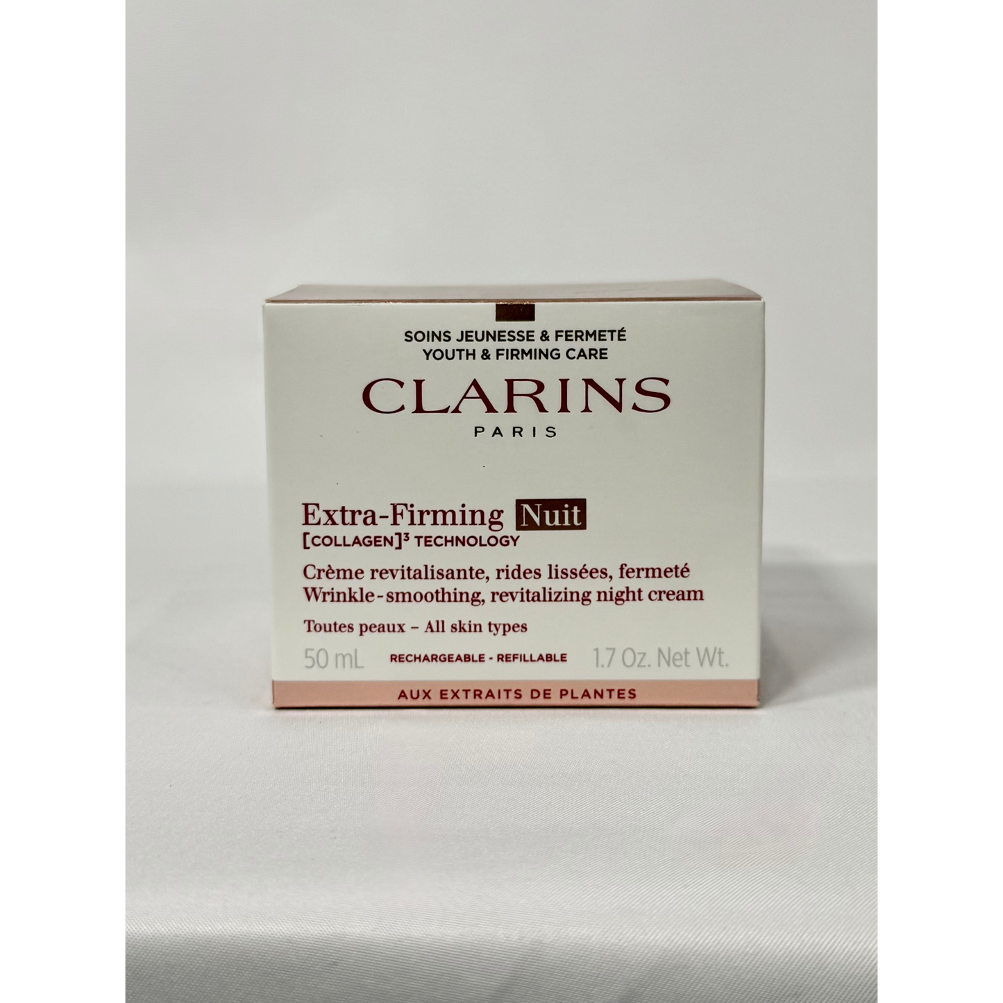 Clarins Extra-Firming Night Cream- All Skin Types Refillable 50ml