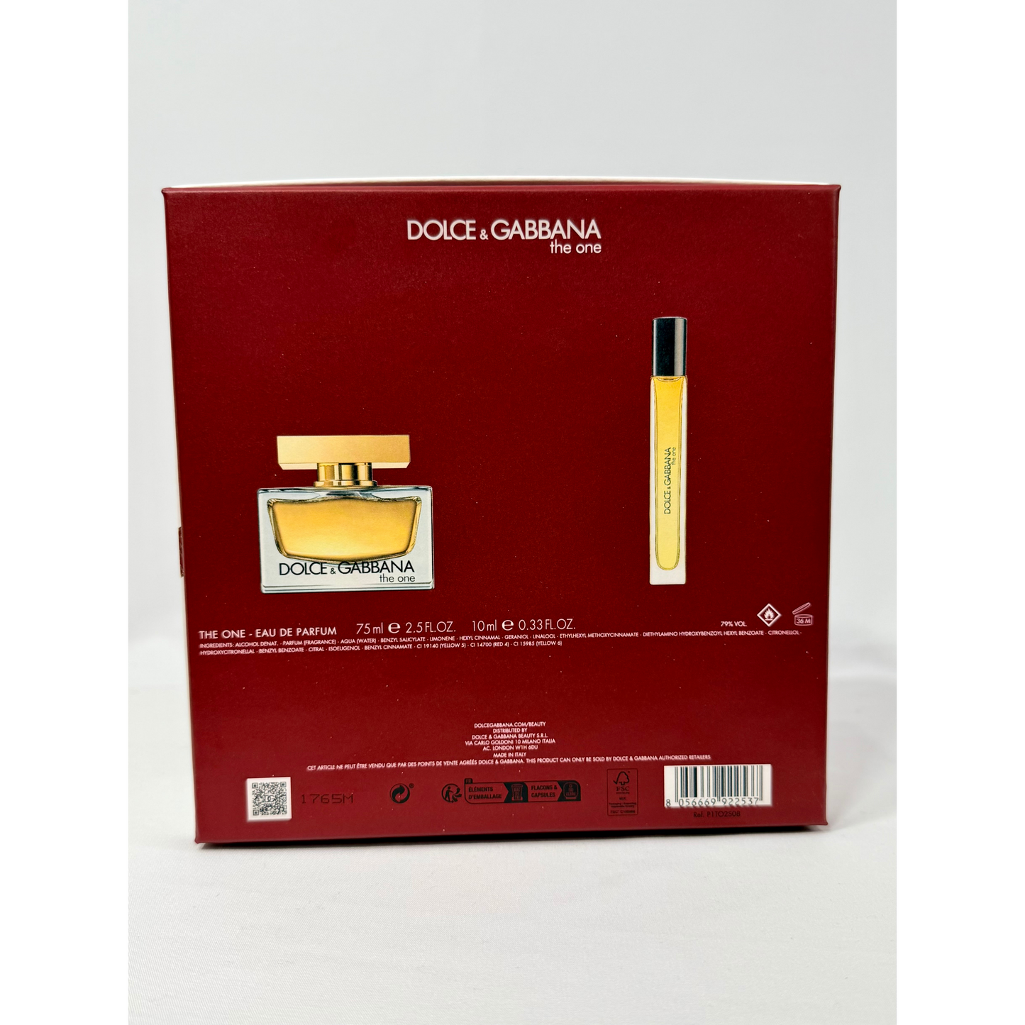 Dolce & Gabbana The One Eau de Parfum Gift Set 75ml & 10ml Spray