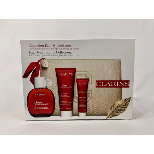 Clarins Eau Dynamisante Essentials Gift Set for Women (Worth over £66) 100ml, 100ml & 30ml