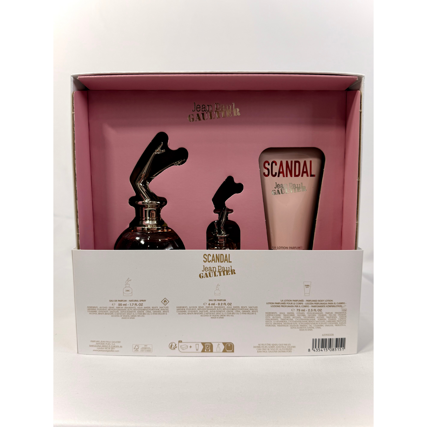 Jean Paul Gaultier Scandal Gift Set 50ml, 75ml & 6ml