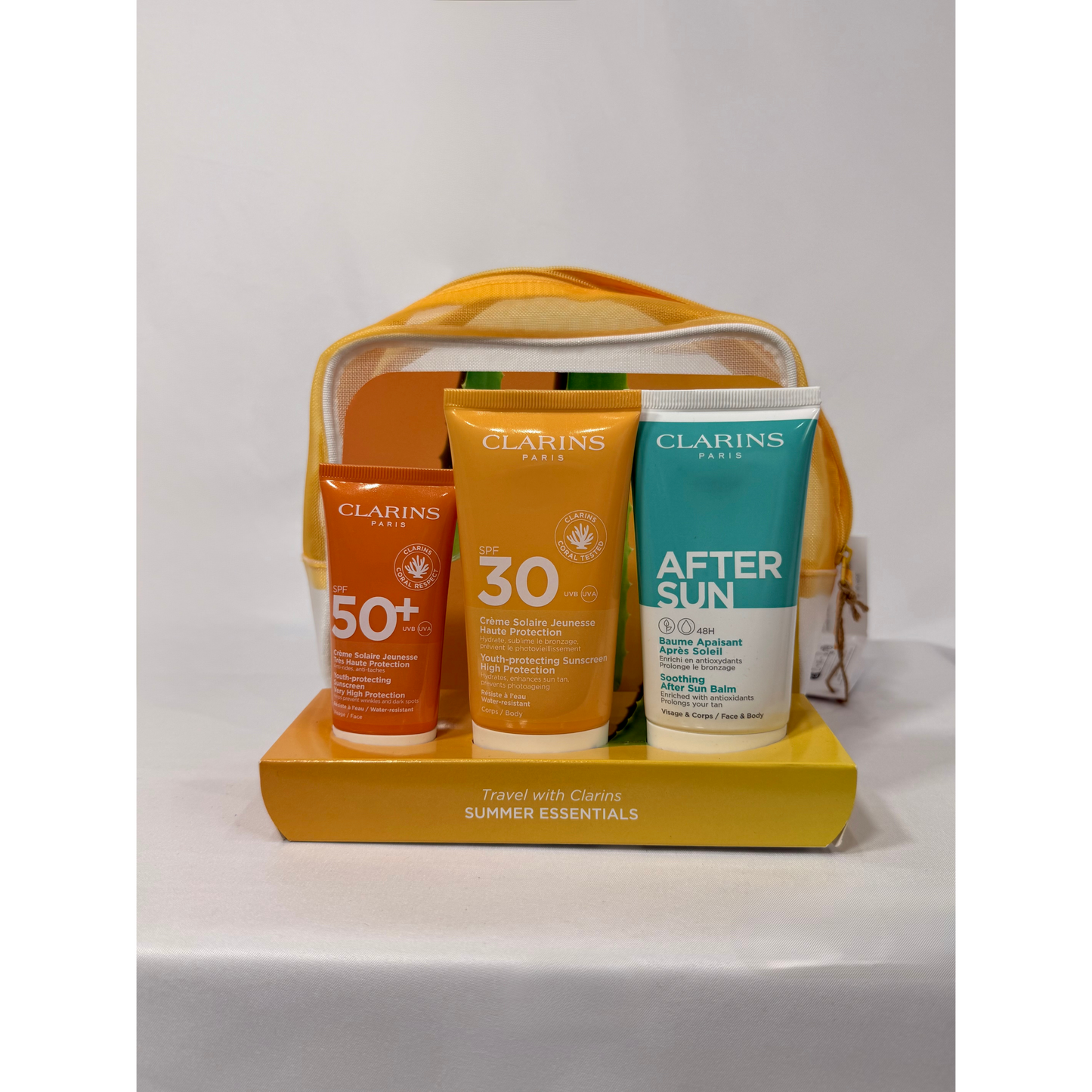 Clarins Essential Sun Care Travel Set Unisex 30ml, 75ml & 75ml