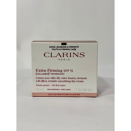 Clarins Extra-Firming Day Cream SPF15 – Firming & Anti-Ageing Moisturiser Refillable 50ml