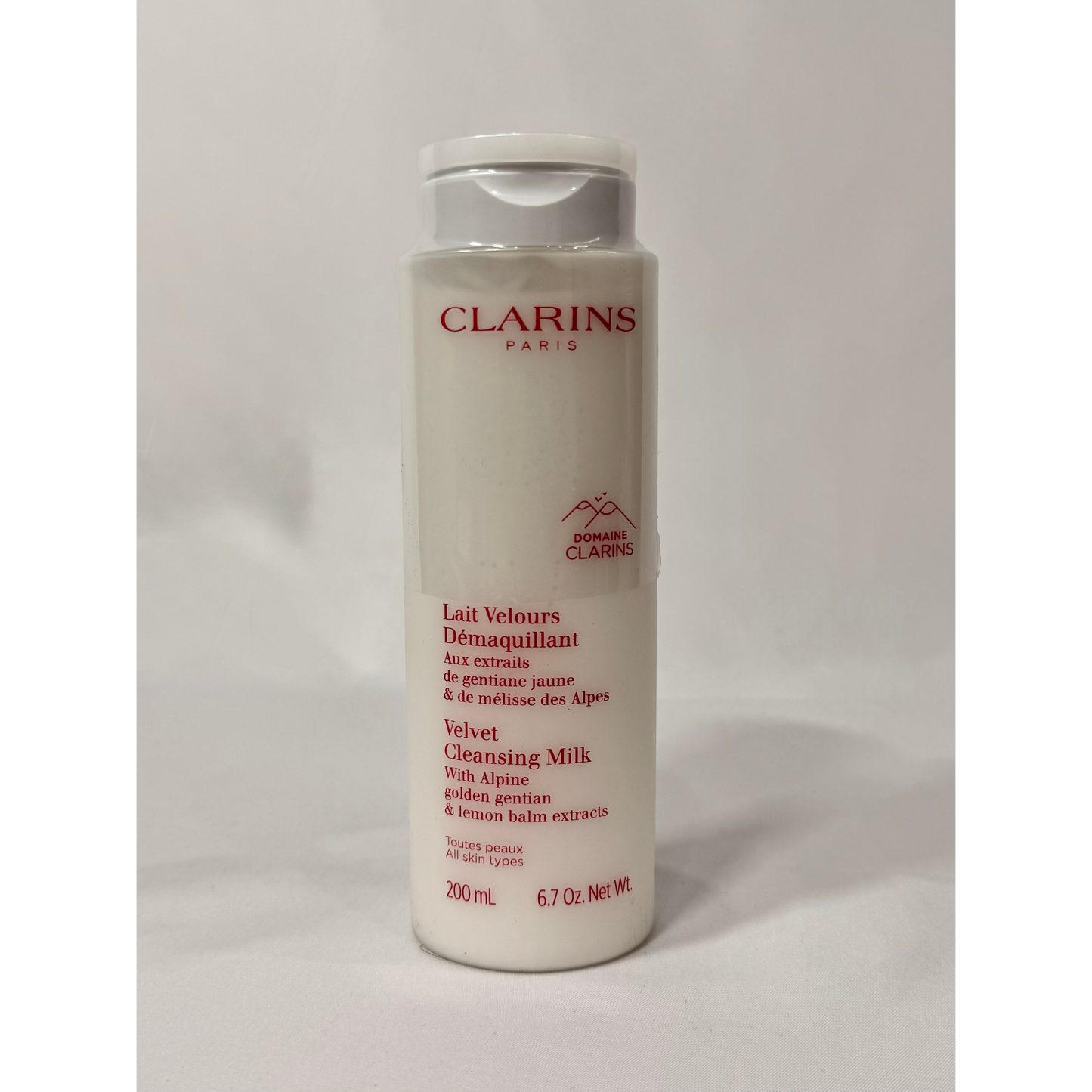 Clarins Velvet Cleansing Milk Gentle Make-Up Remover & Cleanser 200ml