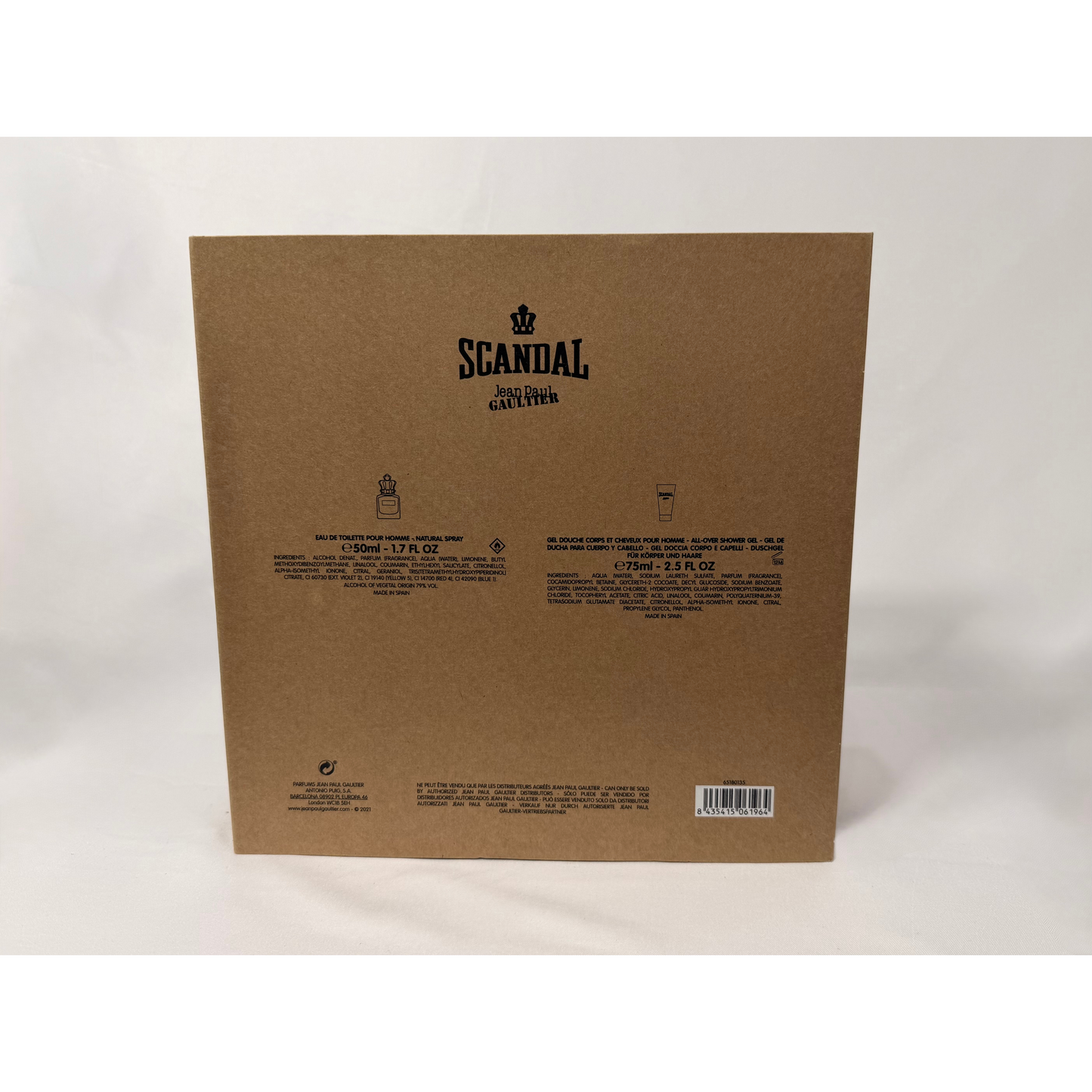 Jean Paul Gaultier Scandal Pour Homme Gift Set For Him 50ml & 75ml