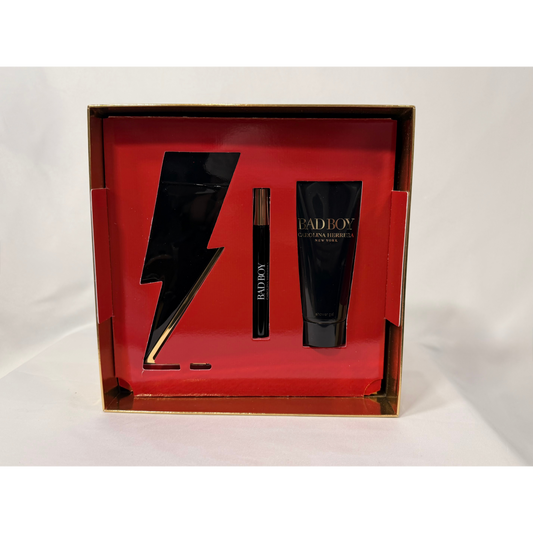 Carolina Herrera Bad Boy Gift Set For Him 100ml, 100ml & 10ml