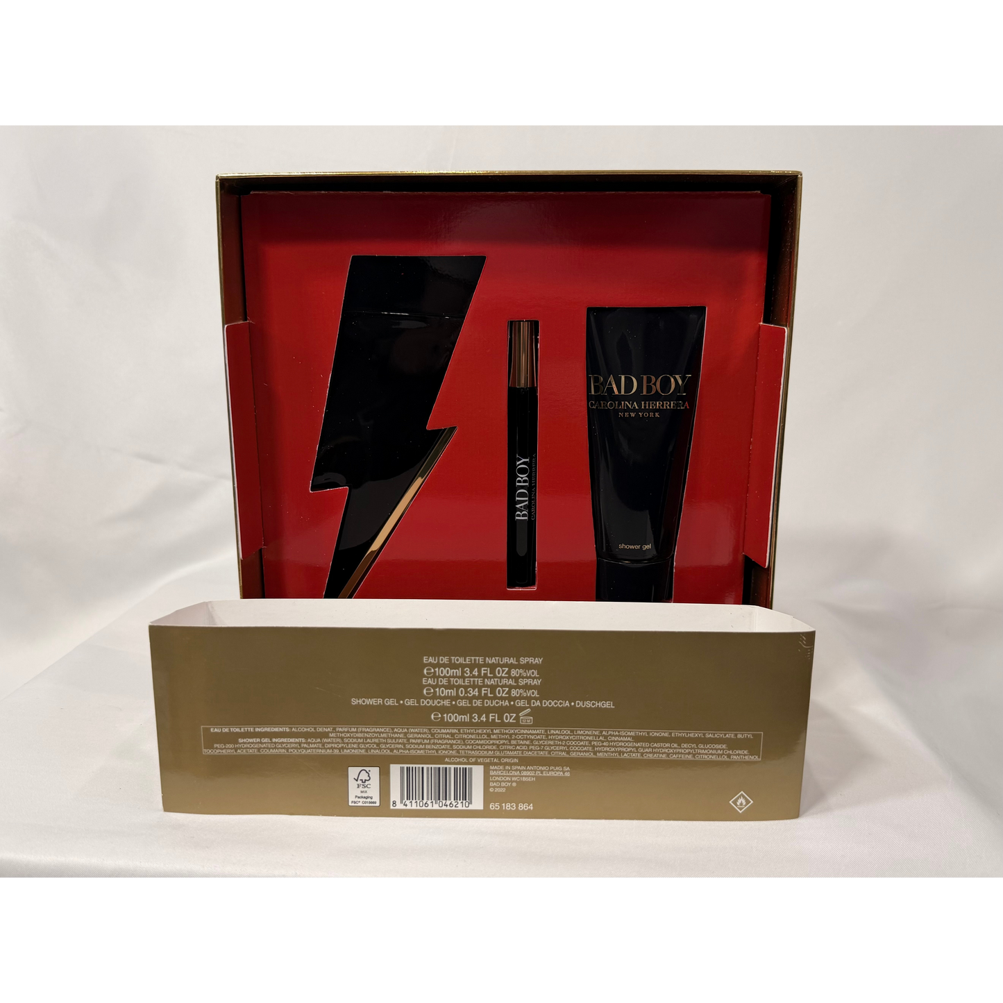 Carolina Herrera Bad Boy Gift Set For Him 100ml, 100ml & 10ml